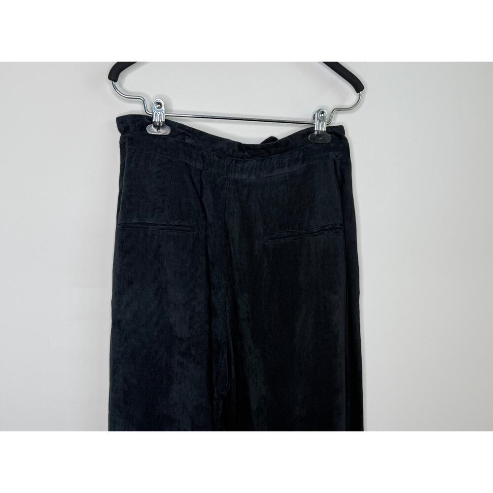 Isabel Marant Vilardo Corduroy High Waisted Belted Trouser Pants Faded Black 42 - Picture 7 of 10